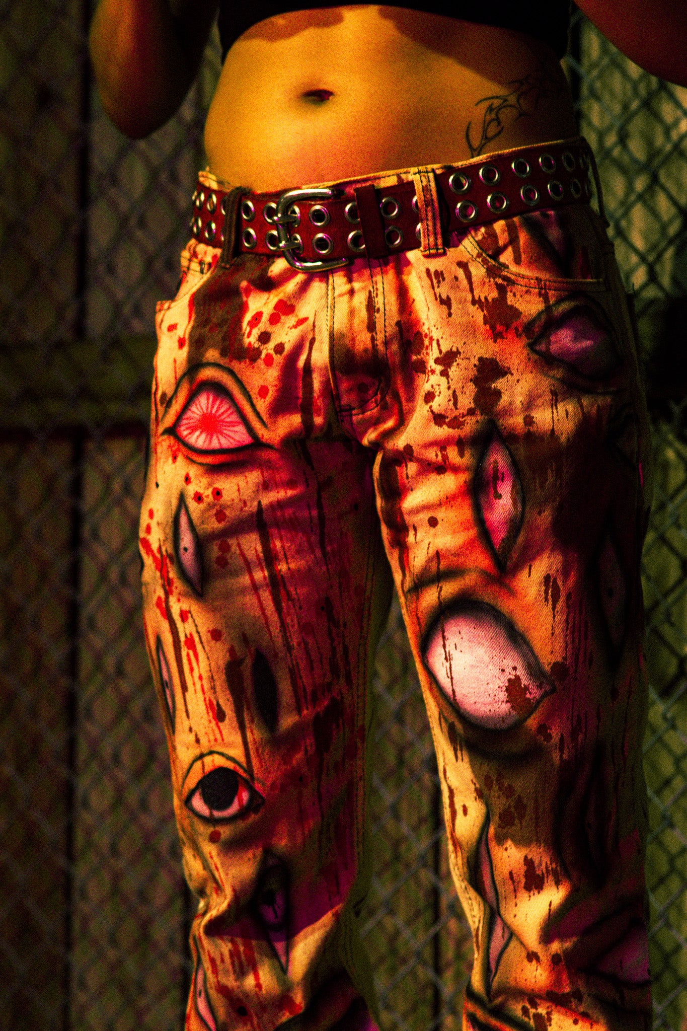 Murder Scene Acid Washed Pants